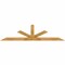 Ekena Millwork Saratoga Rough Sawn Timber Gable Bracket, Western Red Cedar, 84"W x 21"H x 4"D x 4"F, 6/12 Pitch GBW084X21X0404SAR00RWR - alternate 1